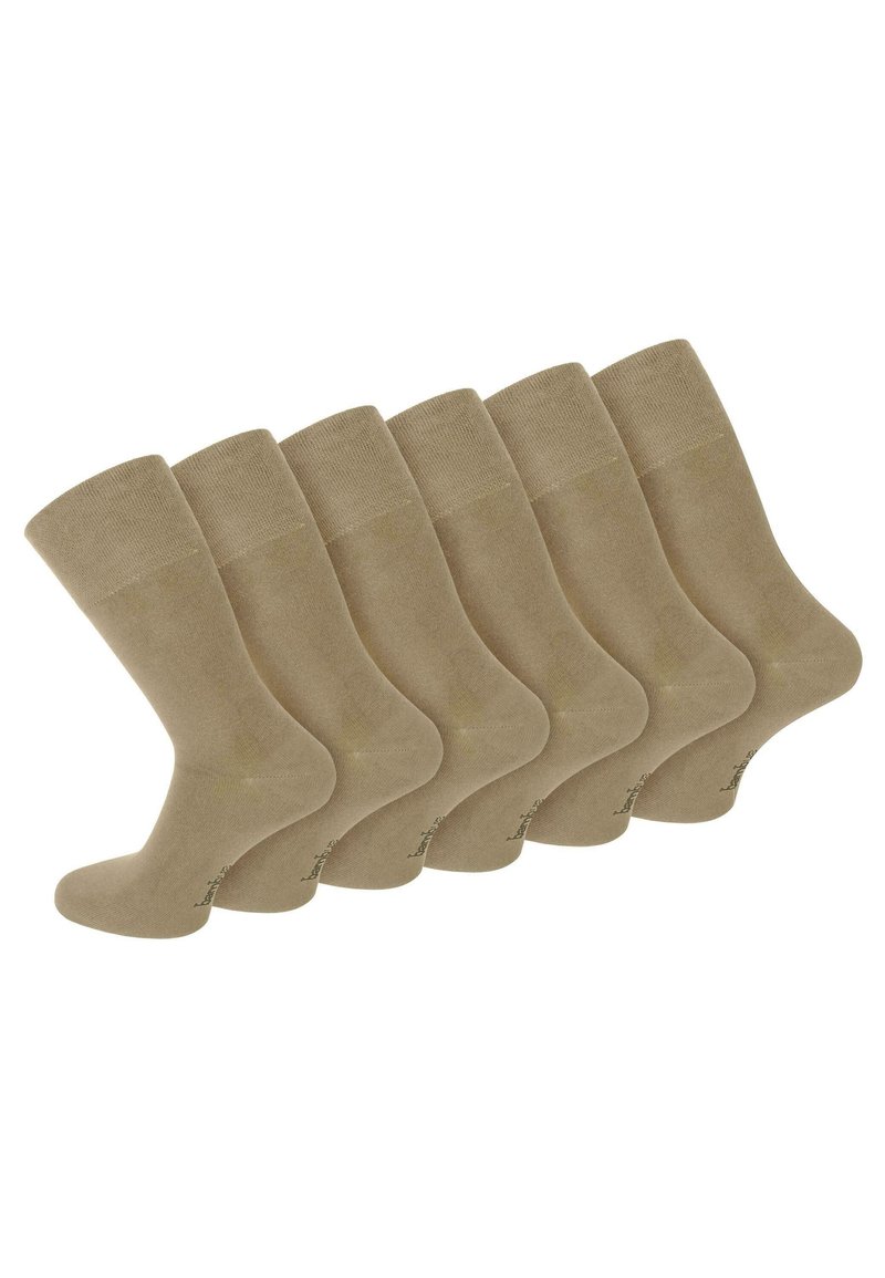 Normani 6 PAAR BAMBUS GESUNDHEITS - Socken - beige