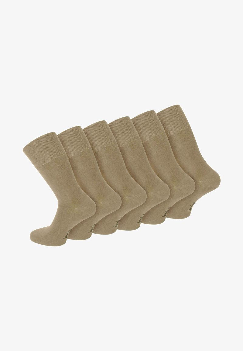 Normani 6 PAAR BAMBUS GESUNDHEITS - Socken - beige