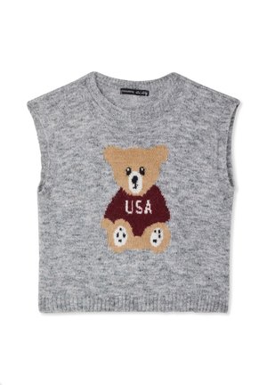 CON ORSETTO - Maglione - grigio