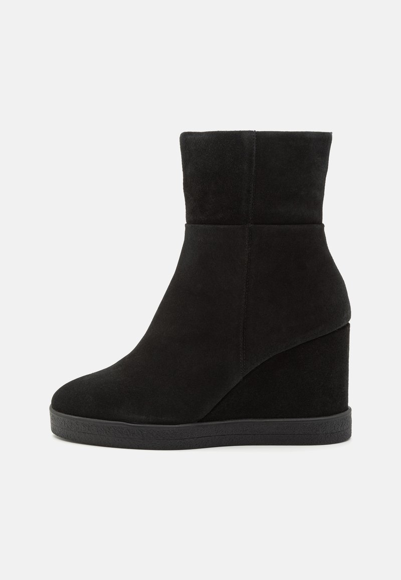 Geox ELIDEA WEDGE Platform ankle boots black Zalando.ie