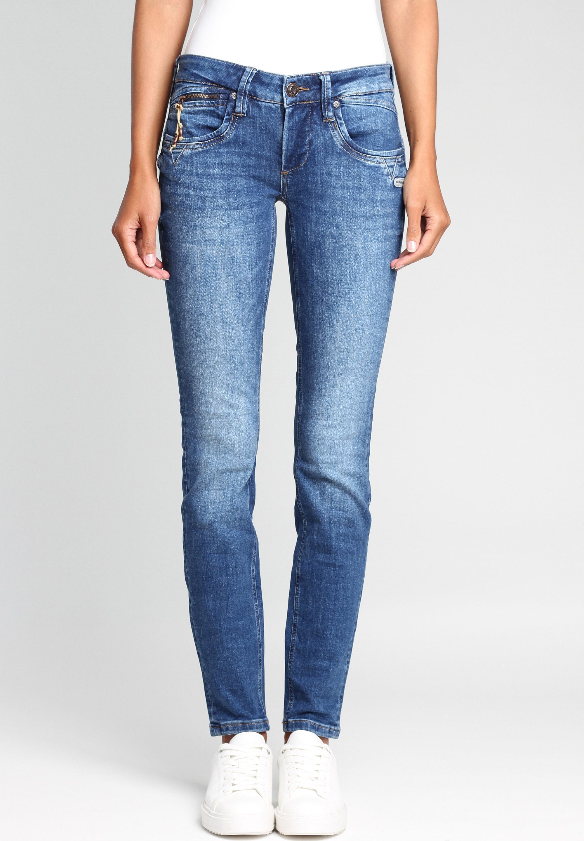 Gang Jeans Skinny Fit indigo basic/dark-blue denim Zalando