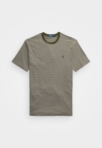 STRIPED SOFT COTTON T-SHIRT - Tricou cu imprimeu - armadillo/white