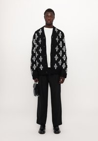 The Kooples Cardigan - black/grey/white