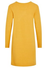 VILA VIRIL DRESS - Strikkjoler - mineral yellow
