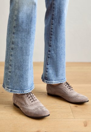 SONIA 1 - Pensko med snøring - dark brown/beige/navy