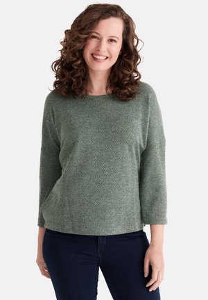 CARLY 3/4-ARM - Strickpullover - matcha melange