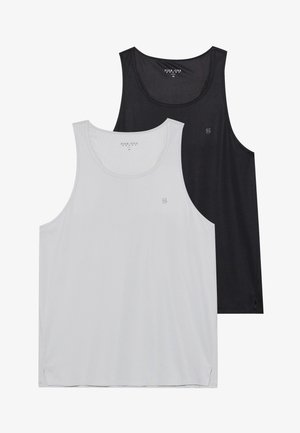 ESSENTIAL QUICK DRY 2 PACK MUSCLE VEST WITH RACER BACK - Viršus - light grey/black