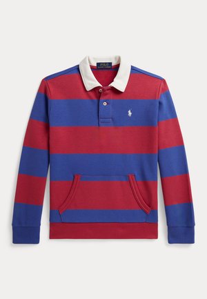 FRENCH TERRY RUGBY SWEATSHIRT 7-14Y - Melegítőfelső - red/blue