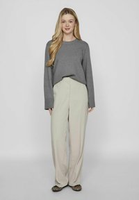 VILA VICASSIE  - Pulover - medium grey melange