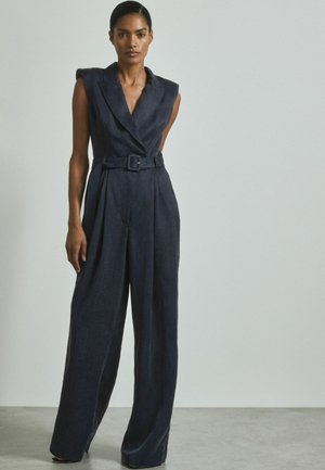 Reiss REGULAR FIT - ANABELLA BELTED TUX  - Jumpsuit - navy