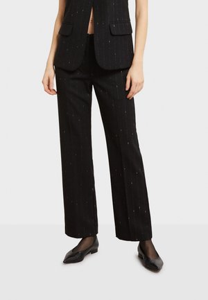 SLACKS - Tygbyxor - black