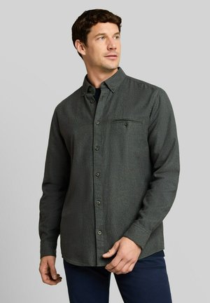 TOM TAILOR, STRUCTURED SHIRT - Shirt - green based structure