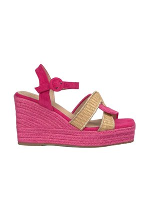 Sandalen met hoge hak - fucsia jaspeado