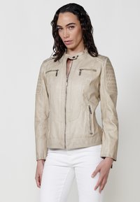 Veste en similicuir - beige