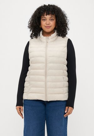 CARTAHIA QUILTED WAISTCOAT  - Vest - pumice stone