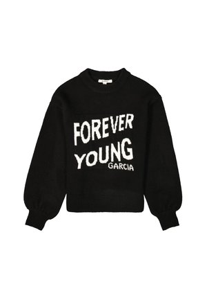 Strickpullover - off black