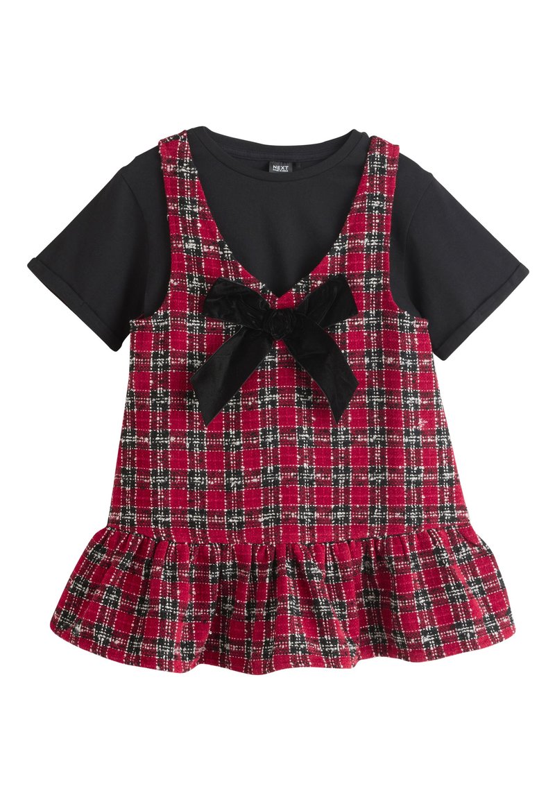 Next FPINAFORE AND SET - T-shirt - bas - red check/röd - Zalando.se