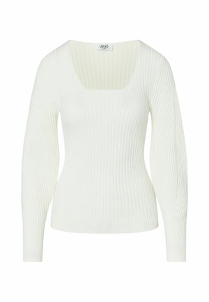 LIU JO, LIU JO SWEATER WITH BALLOON SLEEVES - Pullover - white