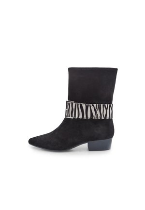 Cowboy/biker ankle boot - nero