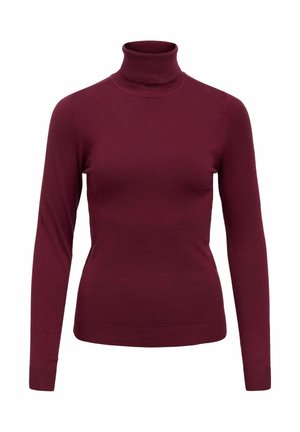 Object, OBJTHESS L/S ROLLNECK KNIT PULLOVER - Πουλόβερ - windsor wine