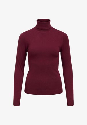 Object, OBJTHESS L/S ROLLNECK KNIT PULLOVER - Πουλόβερ - windsor wine