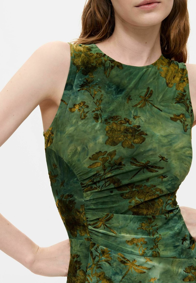 Desigual FLOCKED MIDI DRESS - Day dress