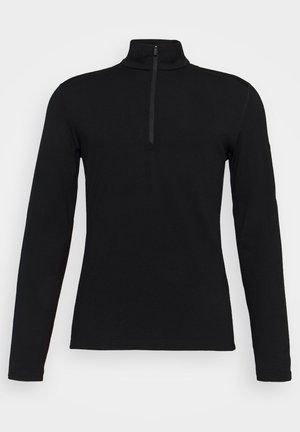 MERINO HEAVY WEIGHT TECH HALF ZIP - Camiseta interior - black