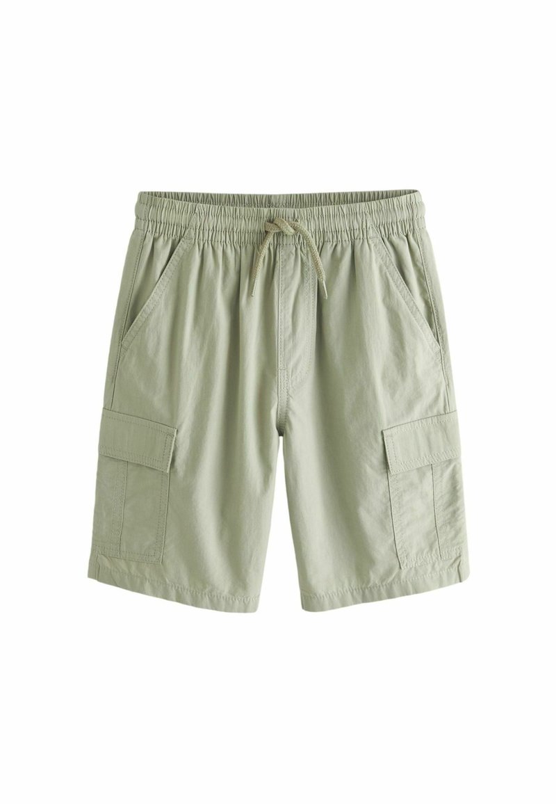 Lys grøn cargo shorts lavet af letvægtsstof. Beskytter med en elastisk talje med snøre og to sidelommer samt en cargolomme.