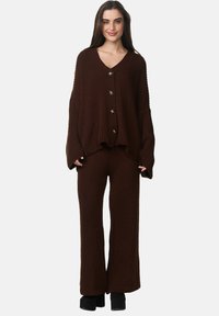 SET - Strickjacke - braun