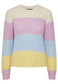 Pieces PCNAOMI O NECK  - Strikkegenser - pala/angel falls/pale banana