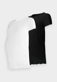 OLMEMMA 2 PACK - Osnovna majica kratkih rukava - black/white