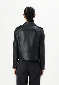 COACH MOTO JACKET - Lederjacke - black