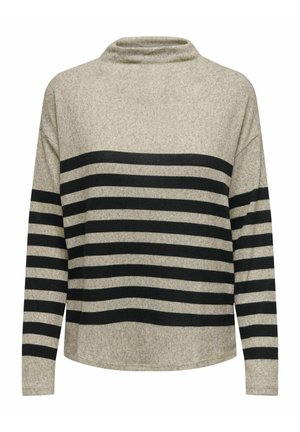 JDY LANGARM - Strikkegenser - sandshell