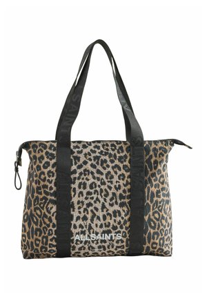 smALLSAINTS, BACK TO SCHOOL LEOPARD UNDEGROUND LOGO TOTE BAG - Shopping Bag - brown