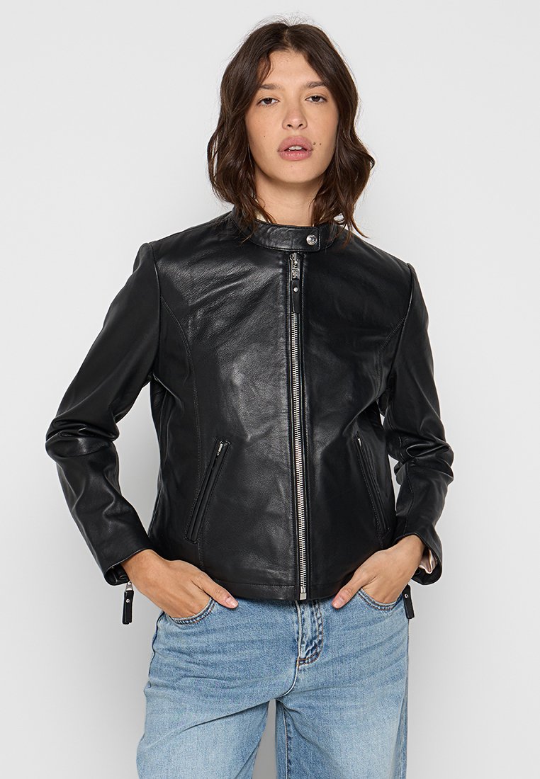 Schott Leren jas zwart