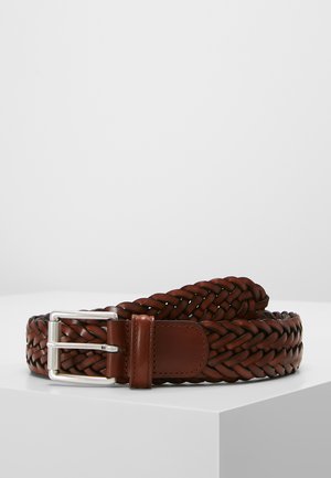 WOVEN BELT - Braided belt - brown
