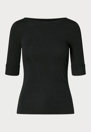 Lauren Ralph Lauren STRETCH COTTON BOATNECK TEE - Basic T-shirt - nero