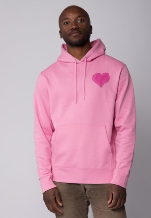 PINK HEART - Sweat à capuche - bubble pink