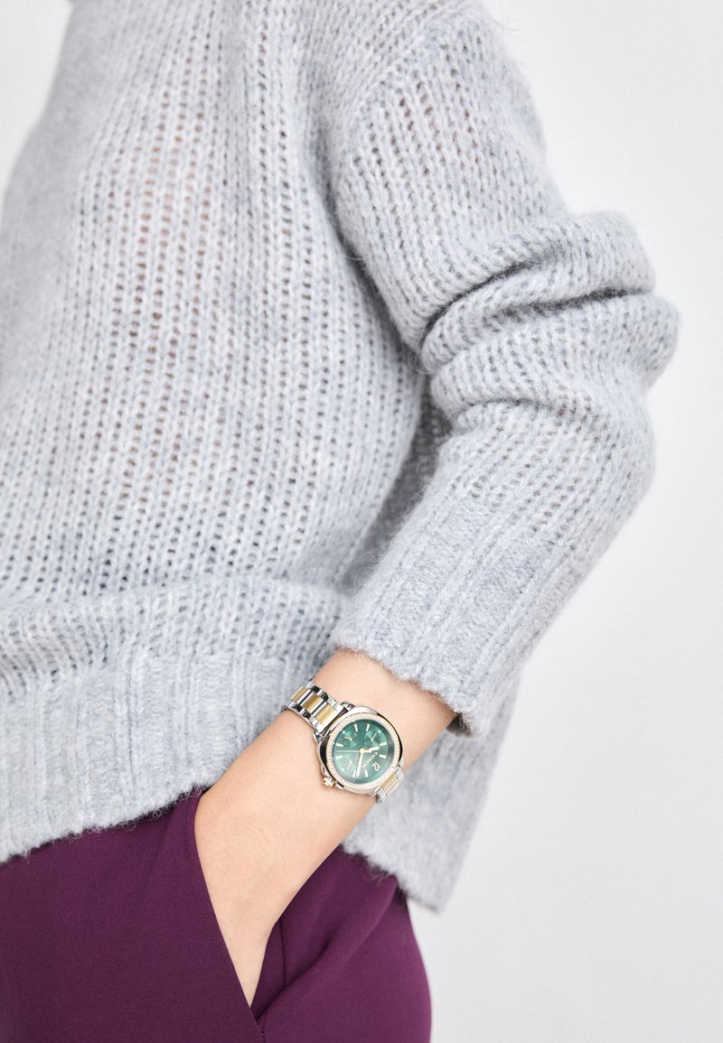 COACH KITT - Ρολόι - silver-coloured/gold-coloured/green