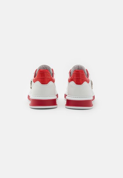 Roberto Cavalli NOVAK LOGO - Sporta apavi - white/red