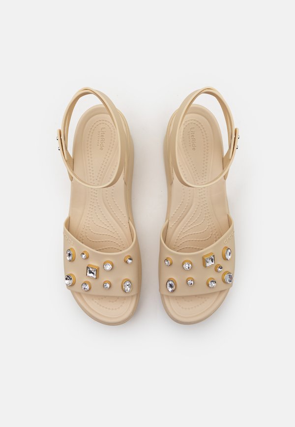 BROOKLYN GEMS ANKLE STRAP WEDGE - Platform sandals - sandstone3