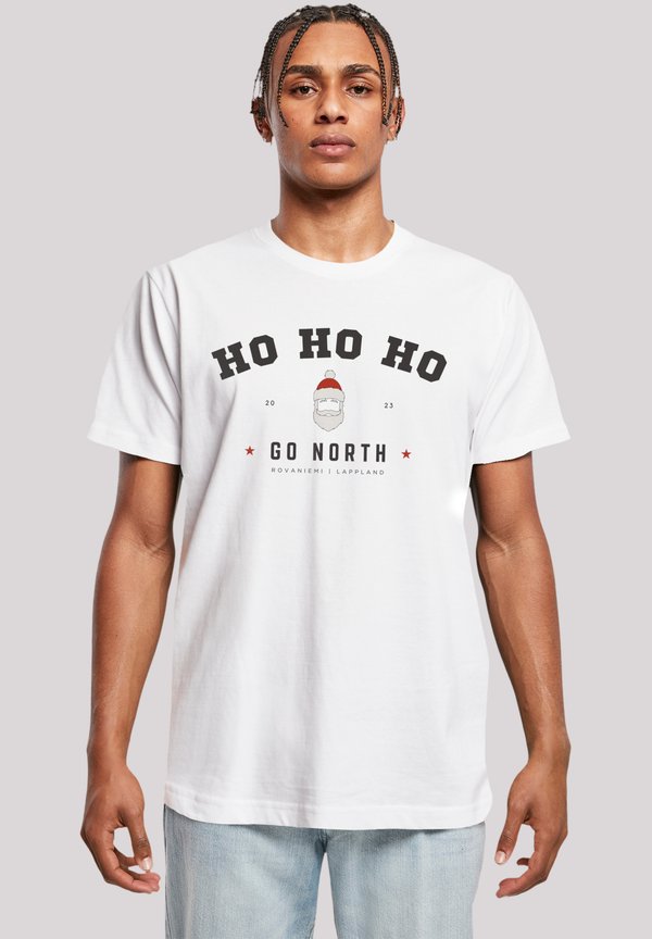 HO SANTA CLAUS WEIHNACHTEN - T-Shirt print - weiß