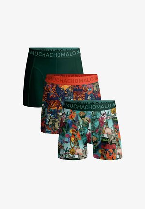 MUCHACHOMALO, 3-PACK - Kitsad bokserid - print print green