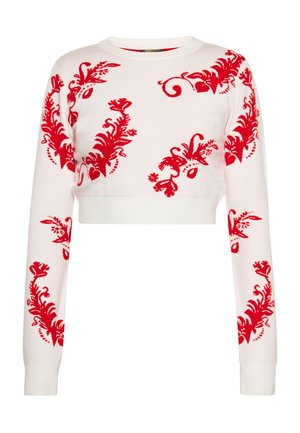 CO-BRANDED WITH EBEEZA - Pullover - wollweiss rot