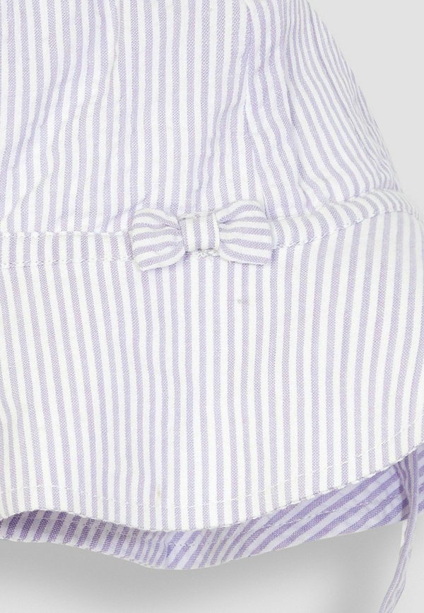 DITSY FLOPPY SUN – Hut – lilac purple seersucker stripe