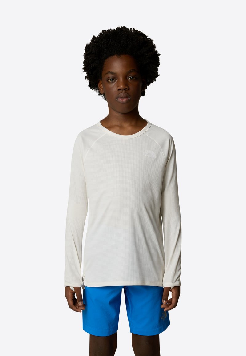 The North Face SUNRISER TEE, - Pitkähihainen paita - white dune