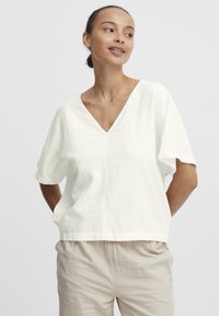 b.young - BYFALAKKA VNECK BLOUSE - Bluse - marshmallow Thumbnail-Bild 1