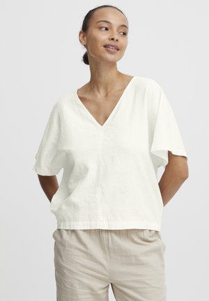 BYFALAKKA VNECK BLOUSE - Blus - marshmallow