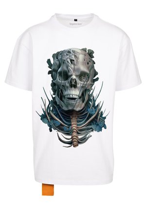 Forgotten Faces ERODED HEAVY - Marškinėliai su spaudiniu - white