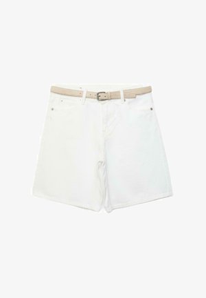 Stradivarius, Farkkushortsit - white